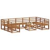 vidaXL Ensemble de canap&eacute;s d'ext&eacute;rieur 10 pcs Naturel