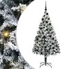 vidaXL Sapin de No&euml;l artificiel Blanc 180 cm PVC, Acier et Plastique