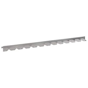 vidaXL Bordure de Pelouse 10 pc 102 x 4 x 4 cm Acier Argent&eacute;
