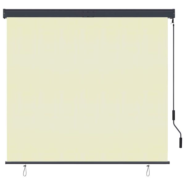 vidaXL Store roulant d'ext&eacute;rieur 160x250 cm Cr&egrave;me