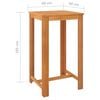 vidaXL Ensemble de bar de jardin 9 pcs Bois d'acacia solide