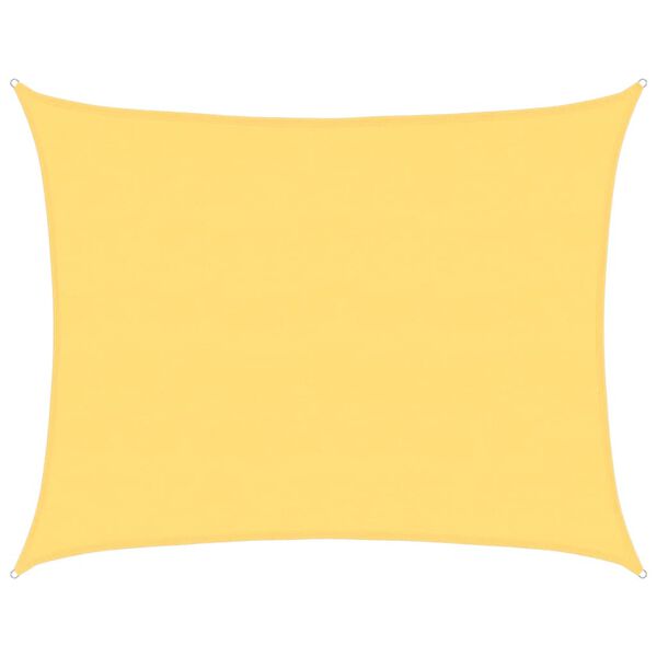 vidaXL Voile d'ombrage 160 g/m&sup2; Beige 6x7 m PEHD