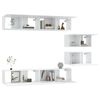 vidaXL Ensemble de meubles TV 6 pcs Blanc Bois d'ing&eacute;nierie