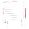 vidaXL T&ecirc;te de lit Taupe 90x5x118/128 cm Tissu