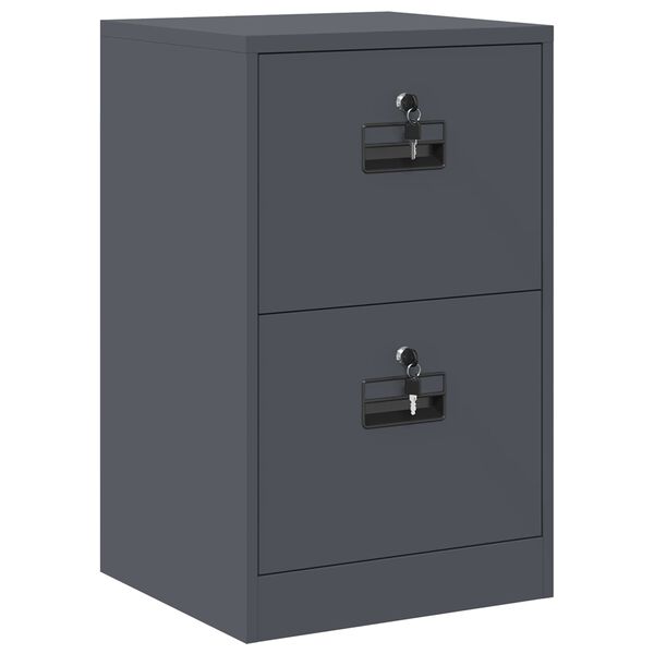vidaXL Cabinet de Dossier avec tiroir Anthracite 44 x 50 x 106.5 cm