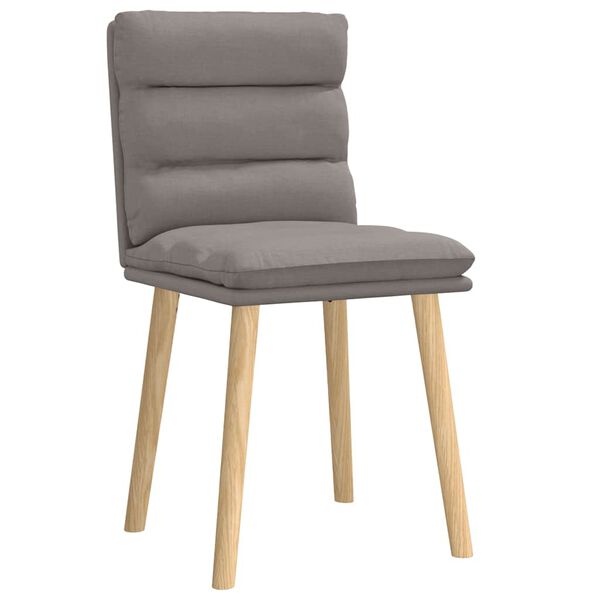 vidaXL Chaises à manger lot de 2 taupe tissu