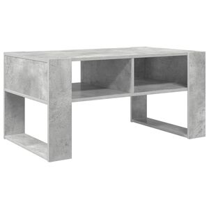 vidaXL Table basse Gris b&eacute;ton 92 x 53 x 45 cm Bois d'ing&eacute;nierie