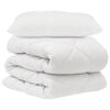 vidaXL Ensemble de Duvet avec oreiller 2 pc Blanc Microfibre