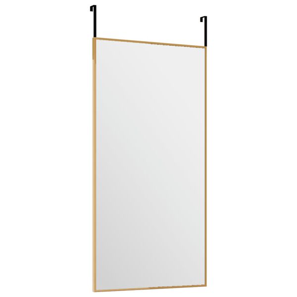 vidaXL Miroir de porte Doré 30x60 cm Verre et aluminium