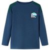Sweatshirt gaufr&eacute; pour enfants bleu marine 116