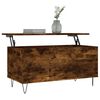 vidaXL Table basse Ch&ecirc;ne fum&eacute; 90x44,5x45 cm Bois d'ing&eacute;nierie