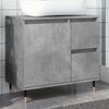 vidaXL Armoire de salle de bain gris béton 65x33x60 cm