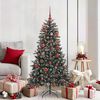 vidaXL Sapin de No&euml;l artificiel Vert 150 cm PVC, plastique et acier