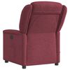 vidaXL Fauteuil de massage inclinable électrique Rouge bordeaux Tissu