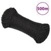 vidaXL Corde de travail Noir 8 mm 500 m polypropyl&egrave;ne