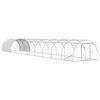 vidaXL Poulailler Argent&eacute; 1000 x 150 x 100 cm Acier galvanis&eacute;