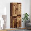 vidaXL Haut Armoire Bois Ancien 69,5 x 34 x 180 cm Bois d'ing&eacute;nierie