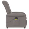 vidaXL Fauteuil de massage inclinable Taupe Tissu