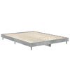vidaXL Cadre de lit sans matelas gris béton 140x190 cm