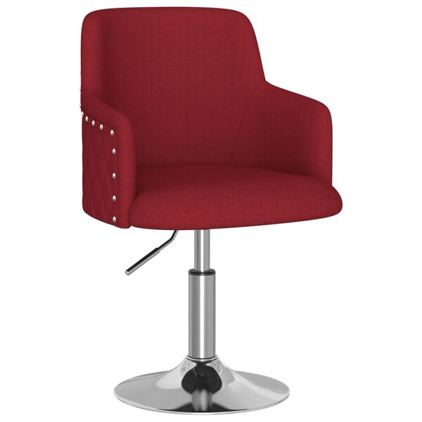 vidaXL Tabouret de bar Rouge bordeaux Tissu