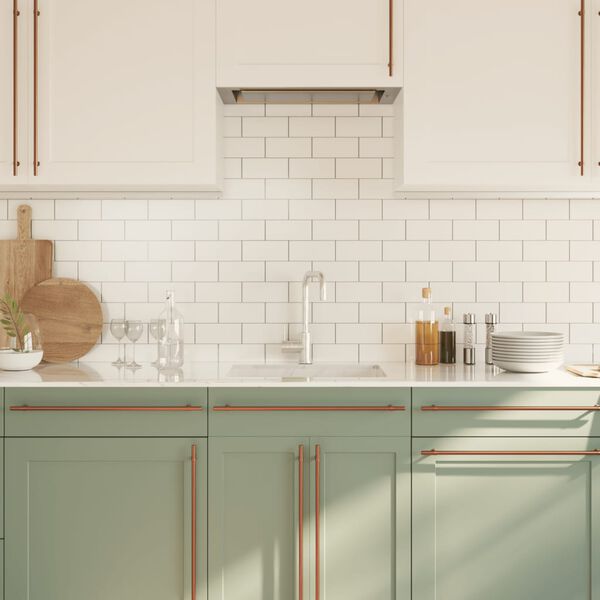 vidaXL Poign&eacute;es d'armoire 10 pcs bronze 480 mm acier inoxydable