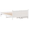 vidaXL Cadre de lit sans matelas blanc 140x200 cm bois de pin massif