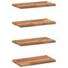 vidaXL &Eacute;tag&egrave;res flottantes 4 pcs 40x20x2 cm acacia massif &agrave; l'huile