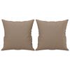 vidaXL Canap&eacute; 2 places avec oreillers cappuccino 140 cm similicuir