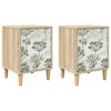 vidaXL Table de chevet GOTHA 2 pc Ch&ecirc;ne Sonoma 36 x 33 x 50 cm