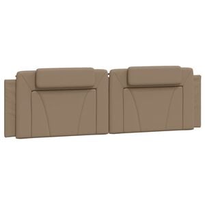 vidaXL Coussin de t&ecirc;te de lit Viana cappuccino 180 cm similicuir