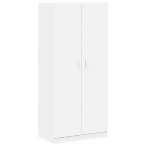 vidaXL Garde-robe Blanc 90x52x200 cm Bois d&rsquo;ing&eacute;nierie