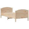 vidaXL Cadre de lit sans matelas 75x190 cm bois de pin massif