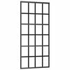 vidaXL Porte coulissante Verre ESG et aluminium 90x205 cm Noir