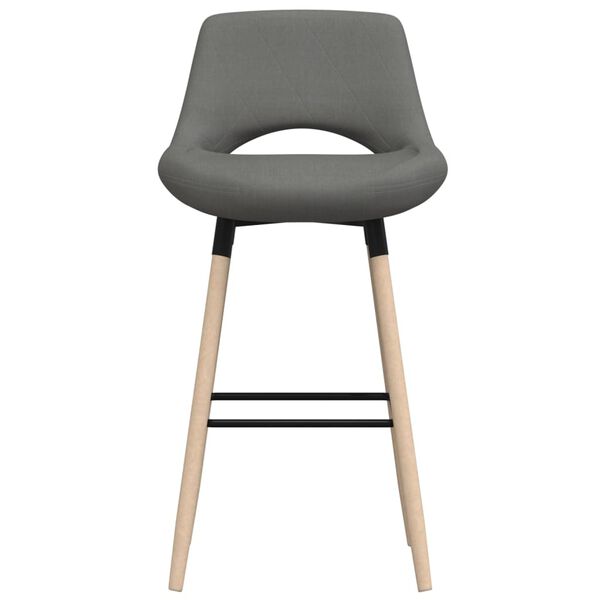 vidaXL Tabouret de bar Gris clair Tissu
