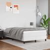 vidaXL Sommier à lattes de lit avec matelas blanc 120x190cm similicuir