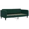 vidaXL Lit de jour avec gigogne et matelas vert fonc&eacute; 90x200cm velours
