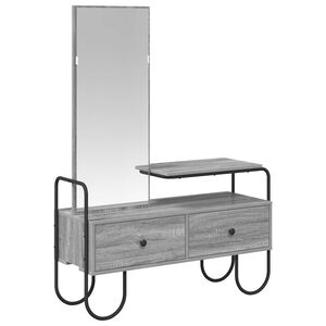 vidaXL Table de Toilette avec tiroir Sonoma gris Bois d'ing&eacute;nierie
