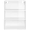 vidaXL Armoire murale suspendue Blanc brillant 69,5x32,5x90 cm