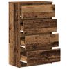 vidaXL Buffet vieux bois 60x35x98,5 cm bois d'ing&eacute;nierie