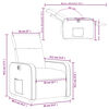 vidaXL Fauteuil inclinable électrique Marron Similicuir