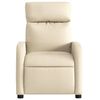 vidaXL Fauteuil de massage inclinable Cr&egrave;me Tissu
