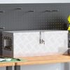vidaXL Bo&icirc;te de rangement Argent&eacute; 60x23,5x23 cm Aluminium