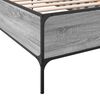 vidaXL Cadre de lit sans matelas sonoma gris 90x190 cm