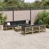 vidaXL Salon de jardin 8 pcs bois de pin impr&eacute;gn&eacute;