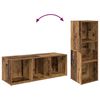 vidaXL Ensemble meuble TV 2 pcs Bois Ancien 37 x 35 x 107cm