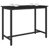 vidaXL table Ch&ecirc;ne noir 100 x 50 x 76,5 cm Bois d'ing&eacute;nierie et acier