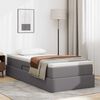 vidaXL Lit avec rangement et matelas Gris 100 x 200 cm Simili cuir
