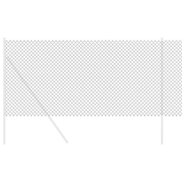 vidaXL Cl&ocirc;ture en treillis m&eacute;tallique Gris 10 x 1,4 m Acier