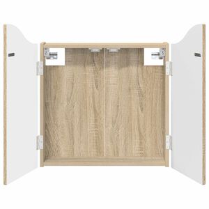 vidaXL Cabinet pour cible Ch&ecirc;ne Sonoma 56 x 12 x 63 cm