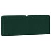 vidaXL Coussin de t&ecirc;te de lit vert fonc&eacute; 120 cm velours
